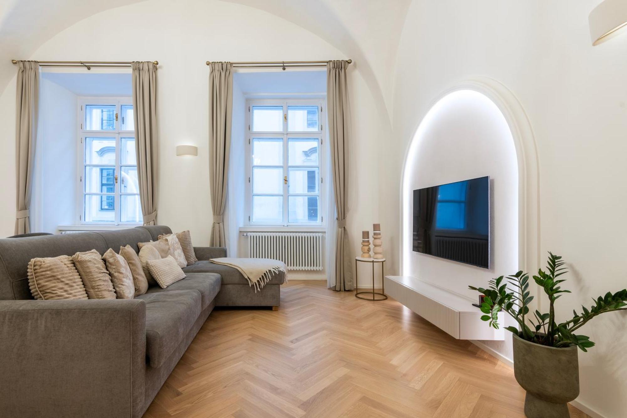 Arch Iv. Apartment Praha Bagian luar foto
