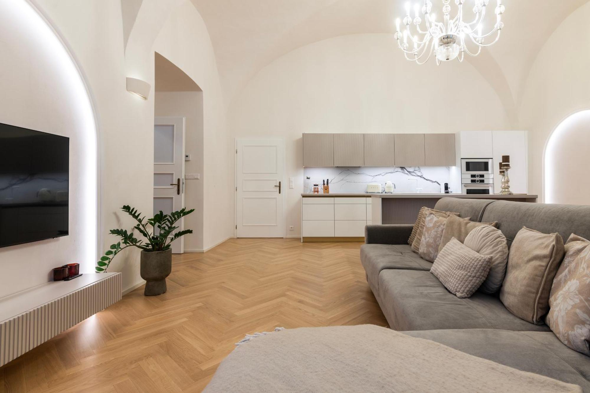 Arch Iv. Apartment Praha Bagian luar foto