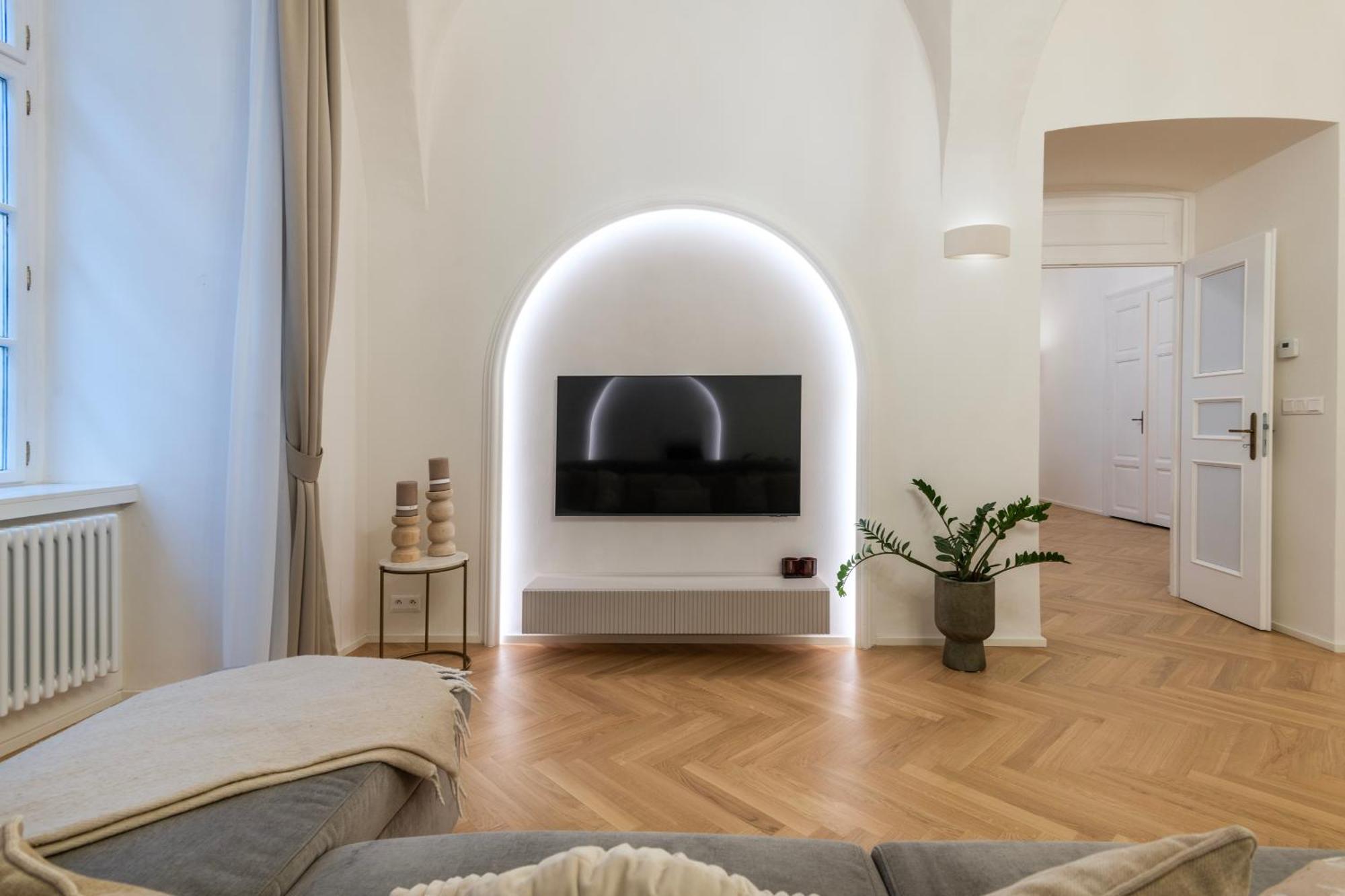 Arch Iv. Apartment Praha Bagian luar foto